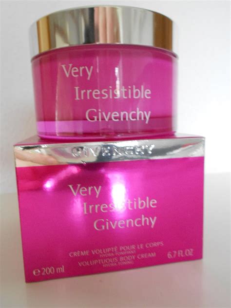 very irresistible givenchy body cream.